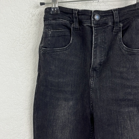 Alexander Wang Stovepipe Slit Hem Denim Flat Back Trouser Denim Jeans - Picture 3 of 9